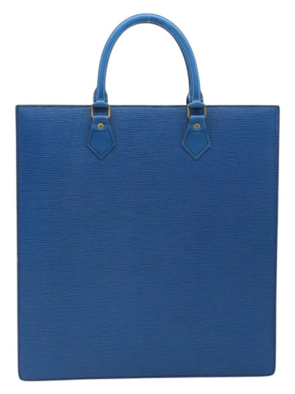 LOUIS VUITTON Epi Sac Plat Hand Bag Blue M52075 LV Auth 169982 - Picture 3 of 16